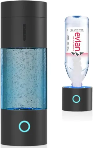 ® Pro - Black Edition | Molecular Hydrogen Water Bottle 4000 PPB, 240ml Portable Hydrogen Water Maker, Hydrogen Water Generator