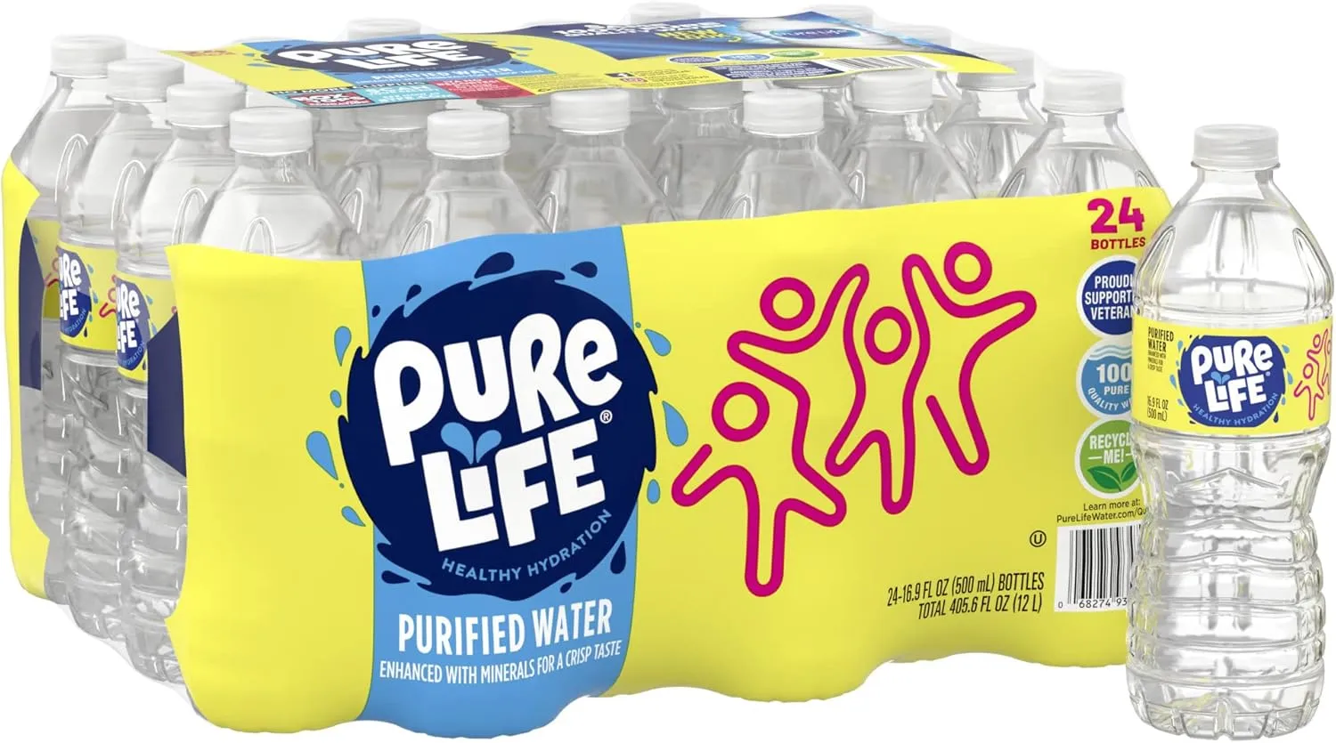 0.5 Liter Bottled Water
