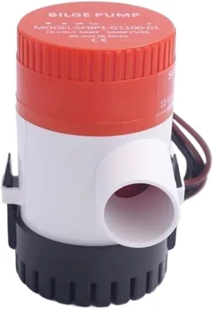 1100gph 750gph 500gph 350gph 12v 24vdc mini Bilge Pump high Flow Submersible for Garden Seaplane rv Home Solar(1100gph 24V)