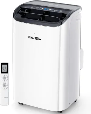 12,000 BTU Portable Air Conditioner Cools Up to 550 Sq.Ft, Auto-Evaporation Low Noise Portable AC Unit with Remote Control Fits for Large Room, Office, Garage,White
