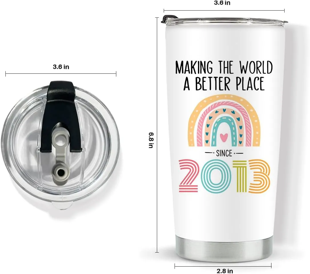 12th Birthday Gifts for Girls, Tumbler 20 oz Stainless Steel Vacuum Insulated Tumblers, 2013 Birthday Gifts for Girls, 12 Year Old Birthday Gifts, 12th Birthday Gift Ideas, 12th Birthday Tumbler
