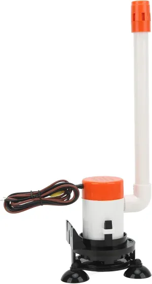12v 350GPH Pump,Live Bait Aerator Pump Submersible Cartridge Boat Bilge Pump for Marine Boat