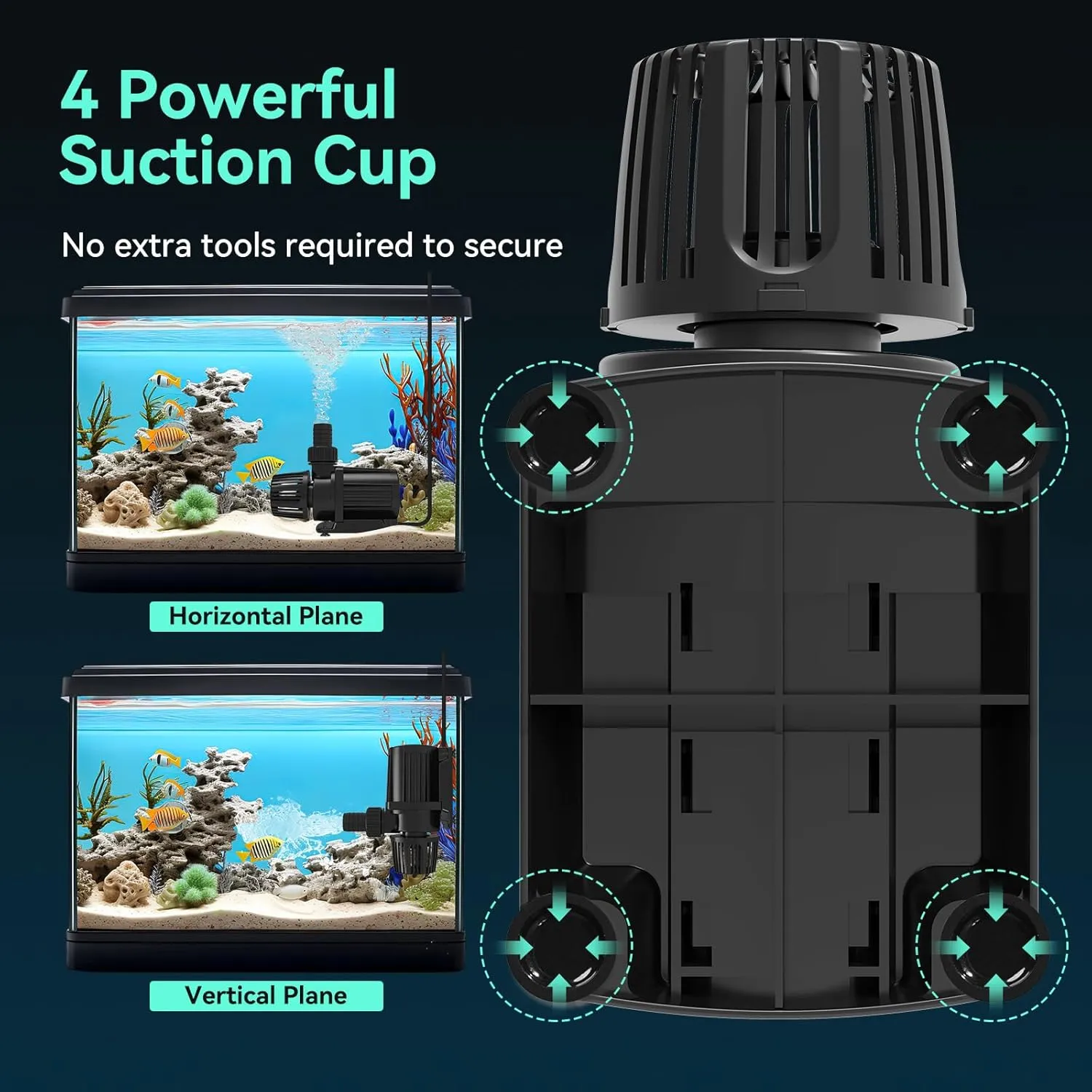 1322 GPH Submersible Water Pump, 45W Pond Pump with 15FT. Lift Height for Koi Pond Pool, Waterfall, Fish Tank, Aquarium, Statuary, Hydroponic, Ultra Quiet, Barrier Bag & 16.5FT Power Cord