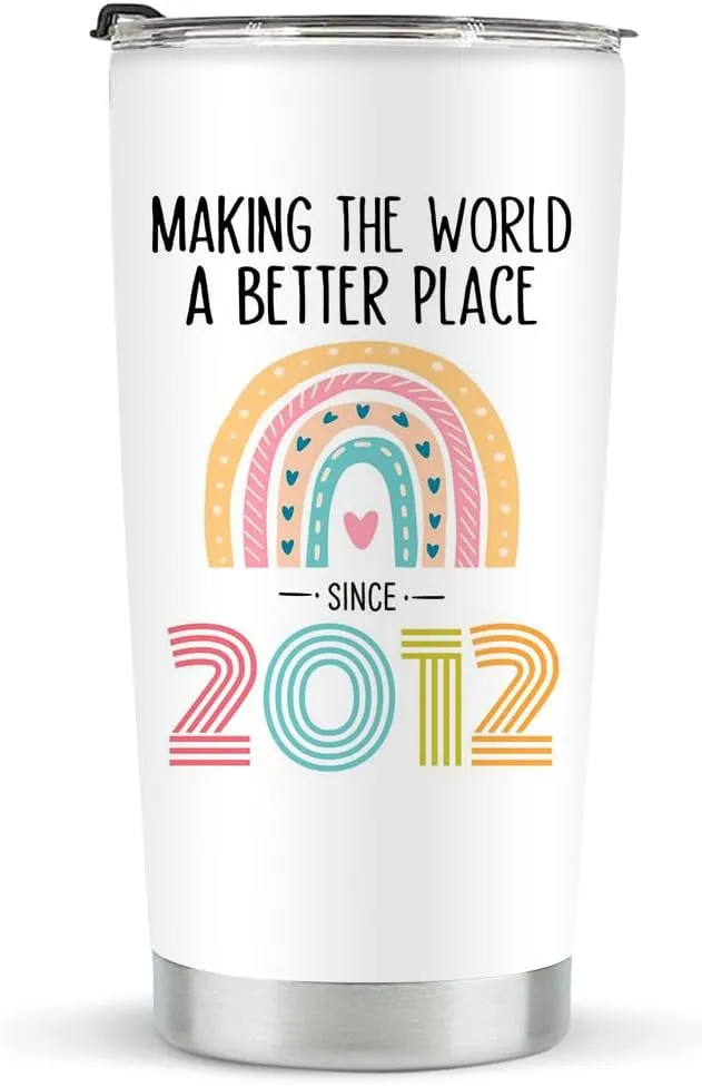 13th Birthday Gifts for Girls, Tumbler 20 oz Stainless Steel Vacuum Insulated Tumblers, 2012 Birthday Gifts for Girls, 13 Year Old Birthday Gifts, 13th Birthday Gift Ideas, 13th Birthday Tumbler