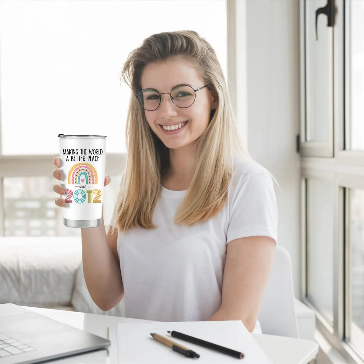 13th Birthday Gifts for Girls, Tumbler 20 oz Stainless Steel Vacuum Insulated Tumblers, 2012 Birthday Gifts for Girls, 13 Year Old Birthday Gifts, 13th Birthday Gift Ideas, 13th Birthday Tumbler