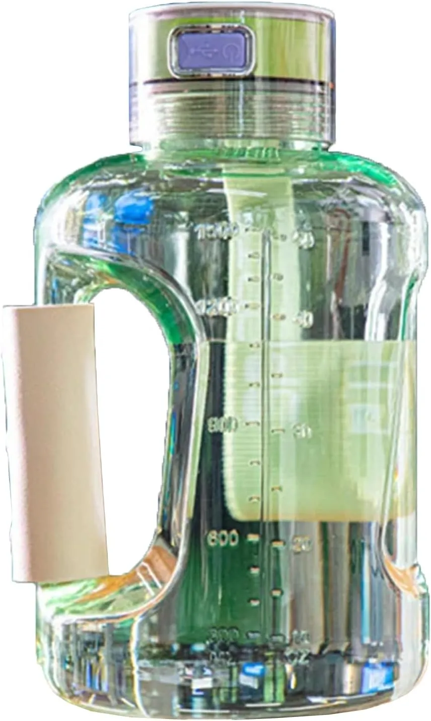 1.5L Large Hydrogen Water Generator, Hydrogen Water Bottle Generator with SPE Technology, Hydrogen Content up to 1200-2400PPB, Portable USB Rechargeable
