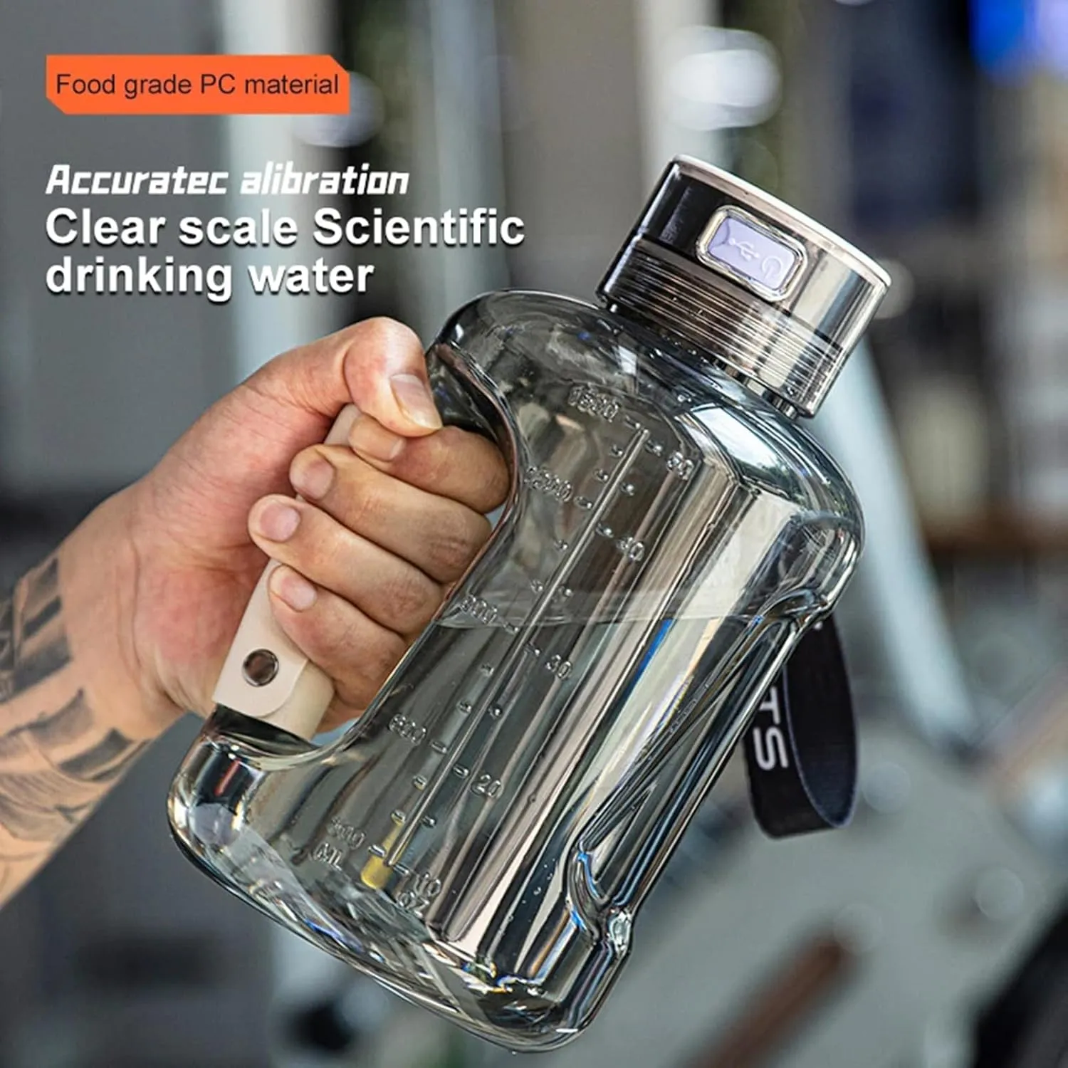 1.5L Large Hydrogen Water Generator, Hydrogen Water Bottle Generator with SPE Technology, Hydrogen Content up to 1200-2400PPB, Portable USB Rechargeable