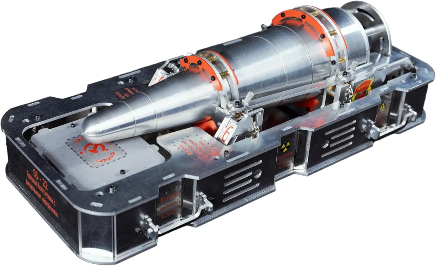 1/6 Scale Full Metal Modern Soviet SS-22 Nuclear Warhead Assembly Model Kit - 3D Metal Puzzles for Adults & Metal Model Kits for Adults - A Great Collectible for Military with Tools & Decals