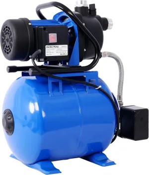 1.6HP Shallow Well Pump with Pressure Tank,garden water pump, Irrigation Pump,Automatic Water Booster Pump for Home Garden Lawn Farm