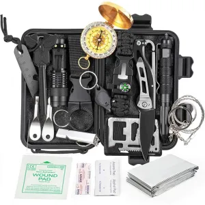 18 in 1 Ultrator Emergency Survival Kit | Water Resistant & Shockproof Case