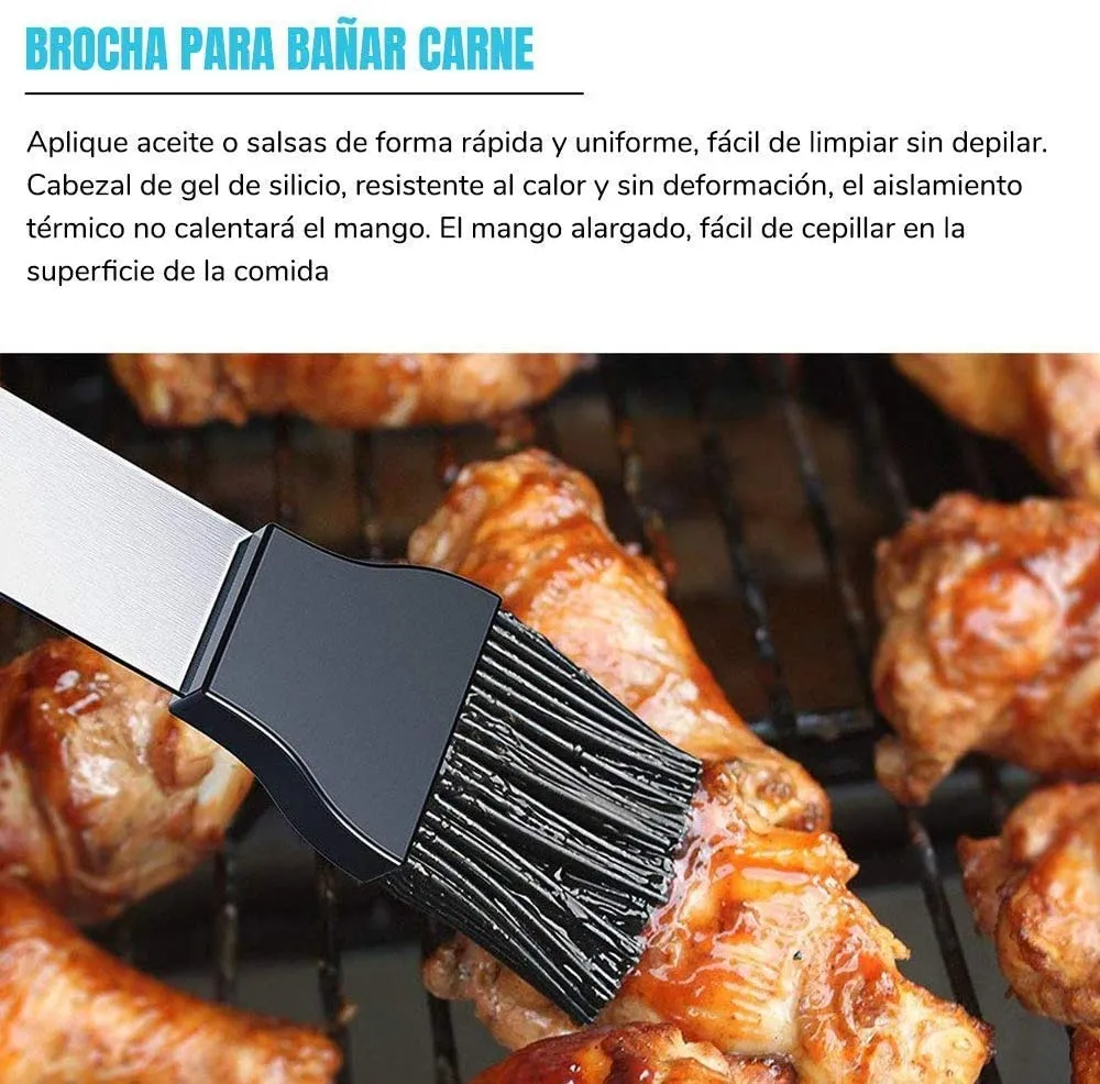 18pcs Barbecue Grill Utensils Kit Stainless Steel BBQ Grill Tools Set