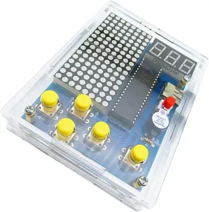 1set Game Console DIY Kit of Soldering Parts for Electronics Easy Assembly Fun Educational Project for Boys and Girls Great for Knowledge and Skills