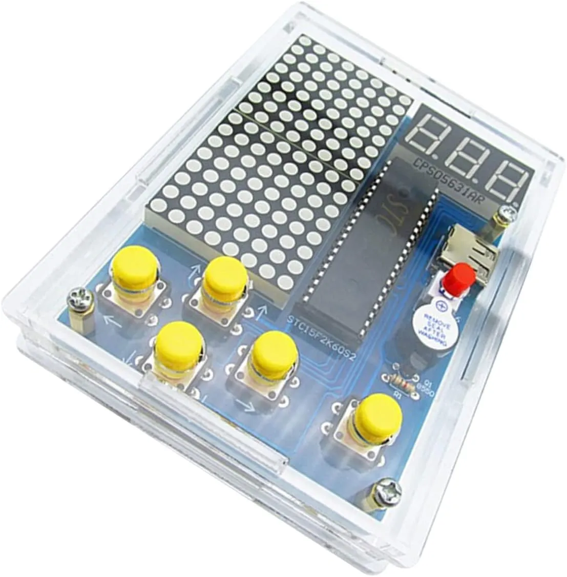 1set Game Console DIY Kit of Soldering Parts for Electronics Easy Assembly Fun Educational Project for Boys and Girls Great for Knowledge and Skills