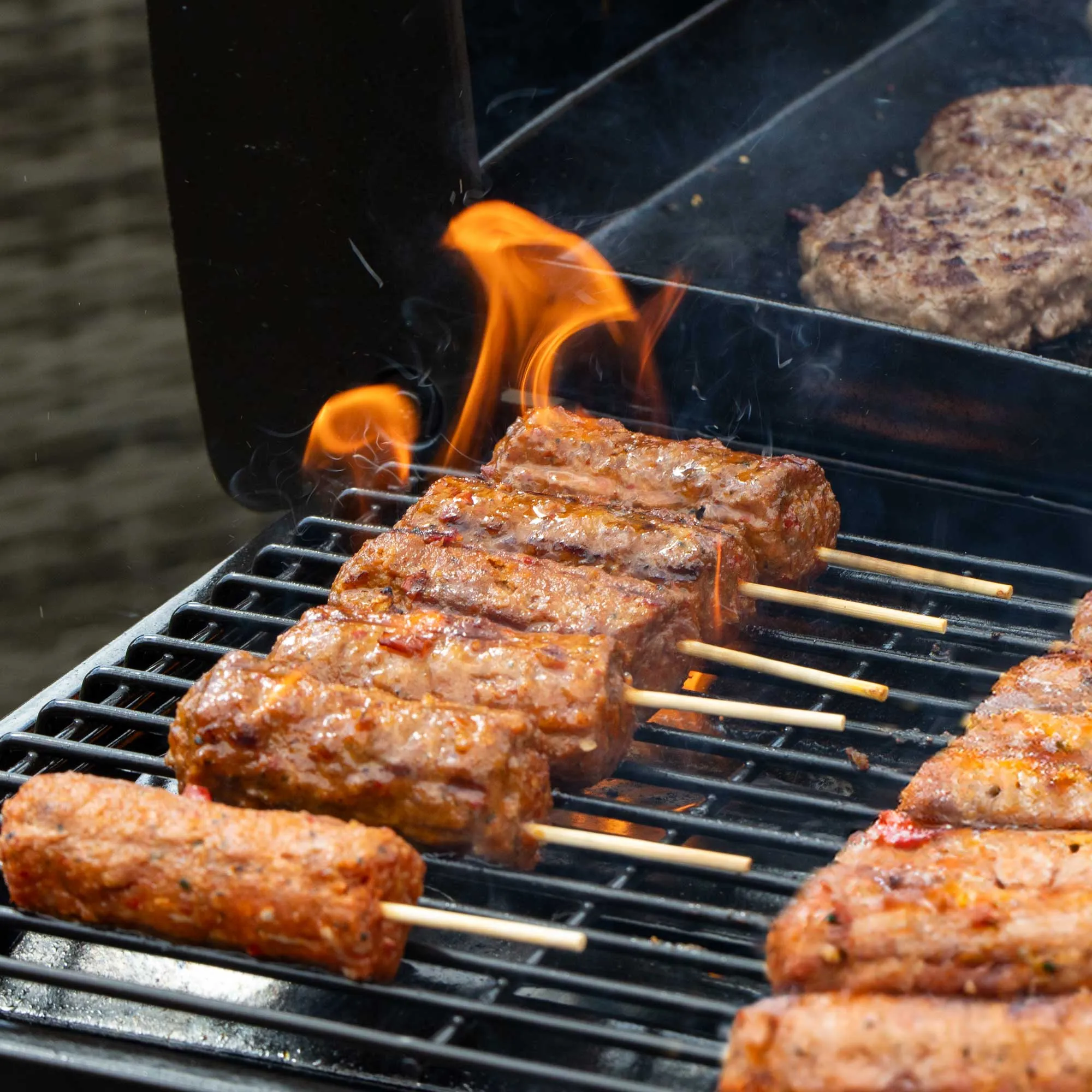 2 1 Burner Portable Gas Plancha/Grill 8.5kW Hot Plate BBQ Griddle, Stainless Steel - DG276