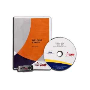 (2013) Welding Safety Video Training Kit | Follows OSHA standard 1910 Subpart Q Welding, Cutting and Brazing Training For UNLIMITED Number Of Employees With Certificate, Quiz, And More!