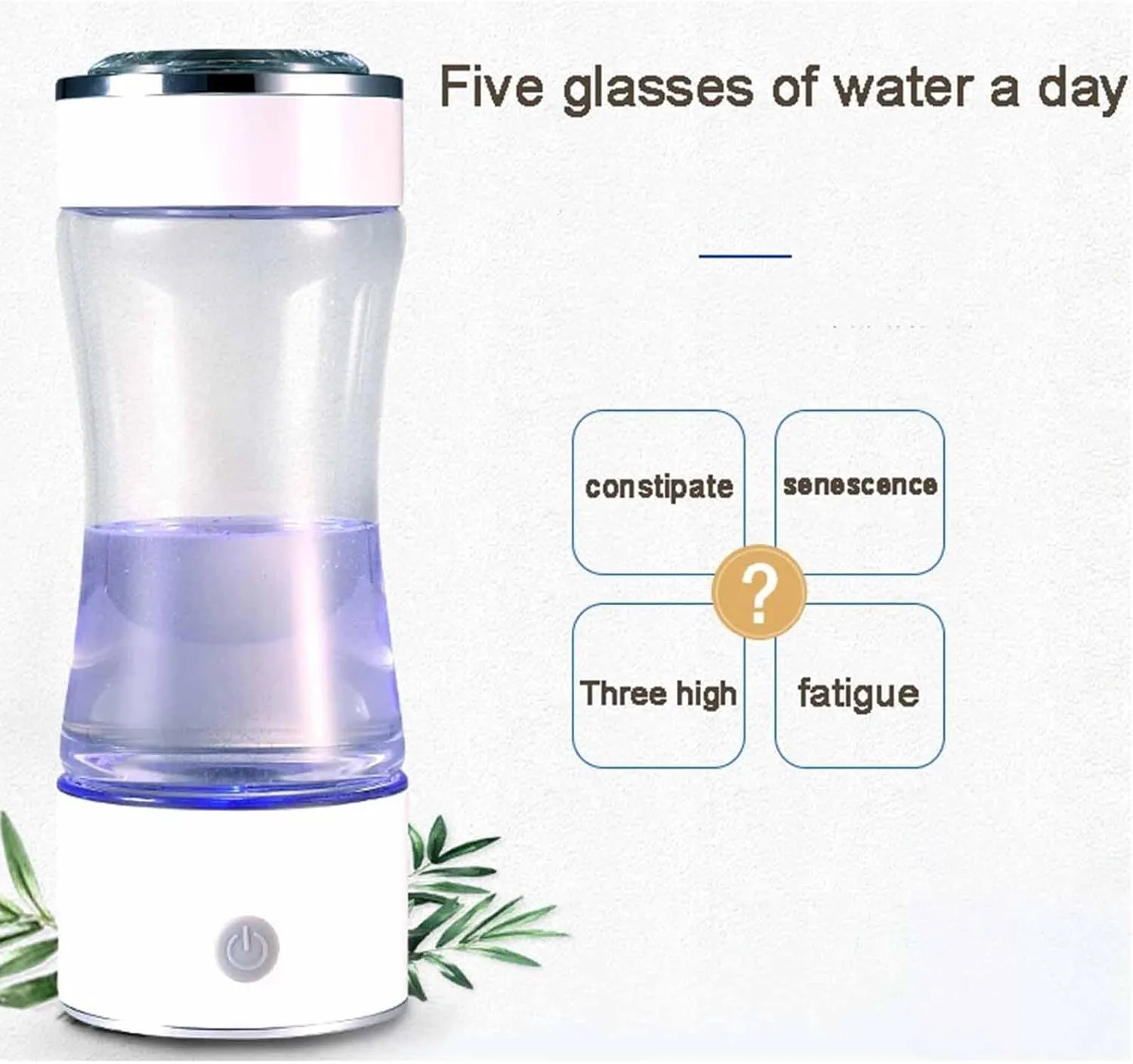 2023 Hydrogen Ionized Bottle, Alkaline Water Hydrogen Rich Water Cup, SPE/PEM Smart Bottle, Portable Hydrogen Water Bottle, Electric Water Filter