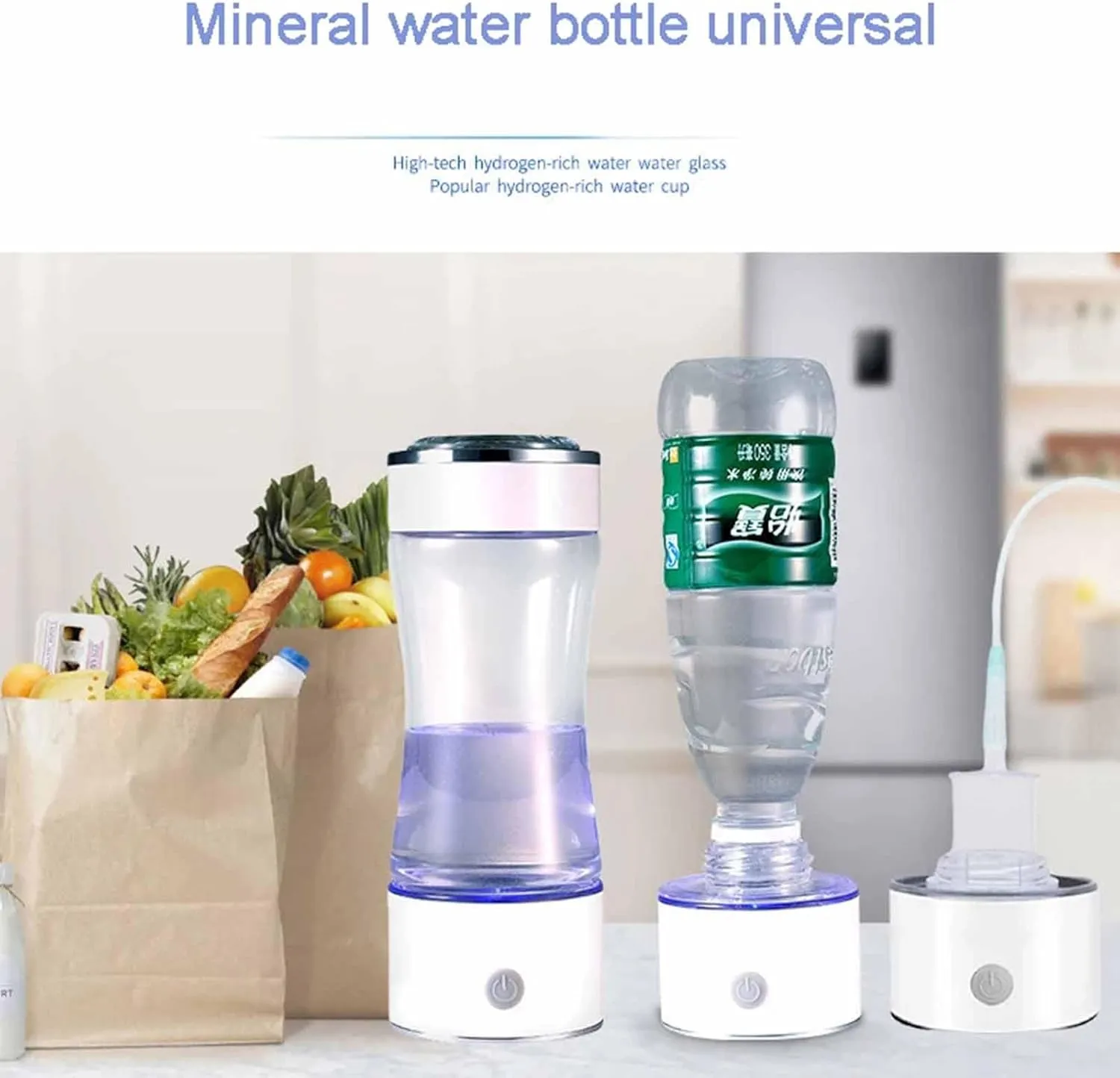 2023 Hydrogen Ionized Bottle, Alkaline Water Hydrogen Rich Water Cup, SPE/PEM Smart Bottle, Portable Hydrogen Water Bottle, Electric Water Filter
