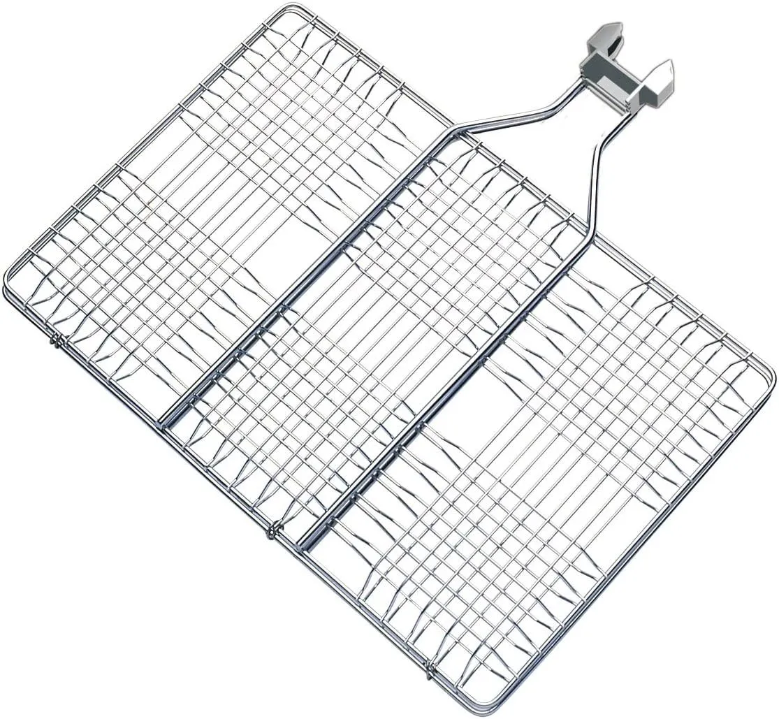 203373 Clip & Grill Hamburger Grill Basket for Clip & Grill Handle (22 x 34.5 cm)