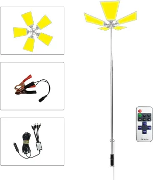 25000lm Led Camping Lights, Camping Telescoping Led, Portable Waterproof Camping Light for Fishing/ Backyard BBQ/Camping/ Construction Mechanics/ Jobsite(110W 12V)