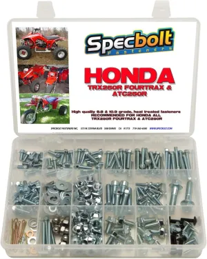 250pc Specbolt Fasteners Brand Bolt Kit: fits TRX250R Fourtrax & ATC250R Quad and Three Wheeler TRX 250R ATC