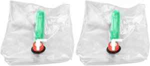 2Pcs Collapsible Water Container with Spigot, Portable Food Grade Camping Water Storage Carrier Jug, for Outdoors Hiking Hurricane Emergency, Foldable Portable Water Canteen