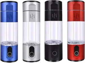 300ML Electric Water Filter Hydrogen Rich Water Cup, 5000PPB High Concentration Molecular Hydrogen Water Bottle, Portable Alkaline Hydrogen Water Generator