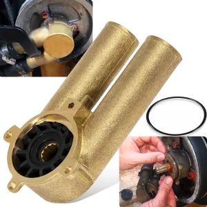 3858115 Raw Water Sea Impeller Pump Housing for Volvo Penta, V6, V8, 4.3L, 5.0L, 5.7L, Also Replaces 21214599, 21214601, 21427729, 21427730, 21214596, 3858229