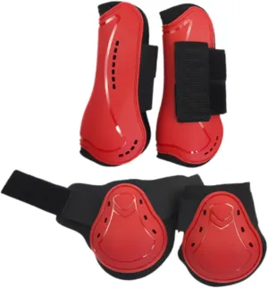 4X Horse Tendon Boots Equestrian Equipment Jumping Trail Riding Breathable Shock Absorbing Leg Protection Guard Horse Boots