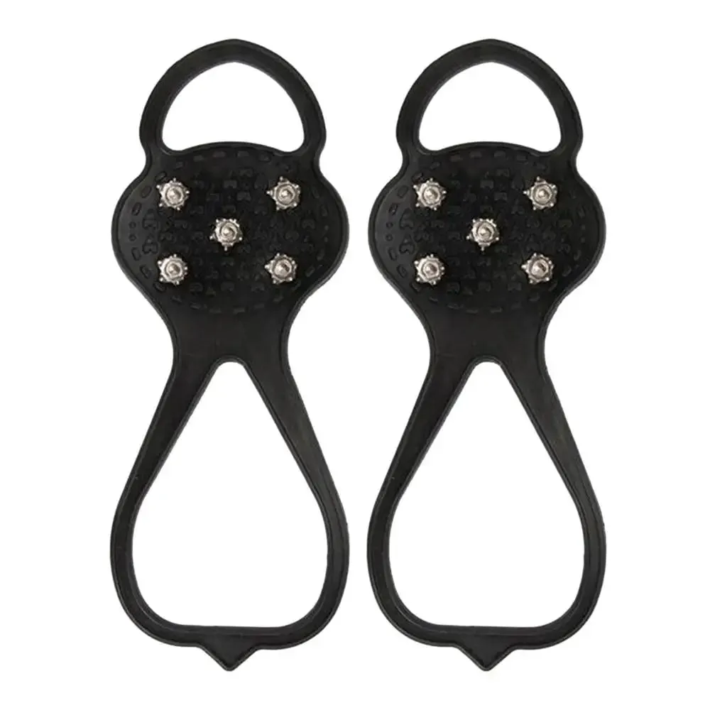 5 Teeth Anti-Skid Ice Snow Gripper Spikes - Winter Climbing Shoe Accessories