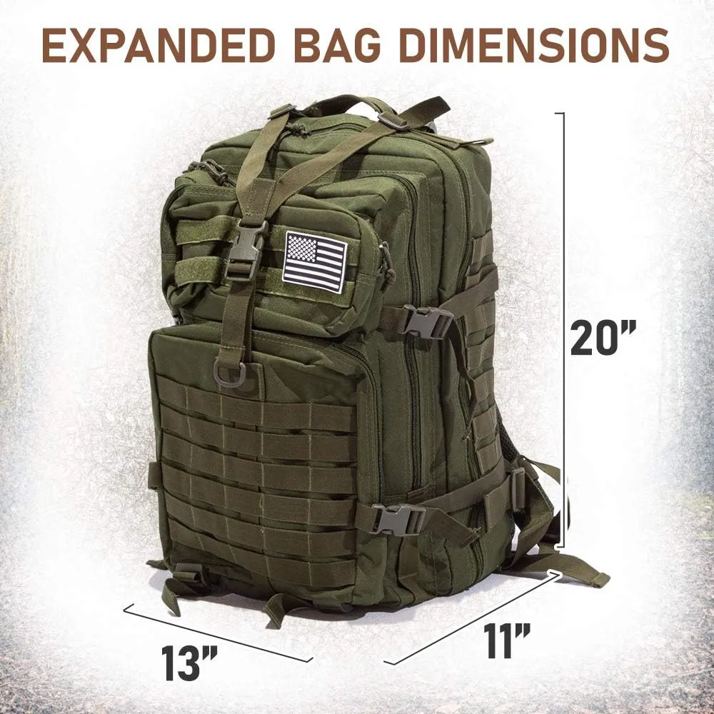 50L Expeditionary Tactical Backpack - Large Molle Bag