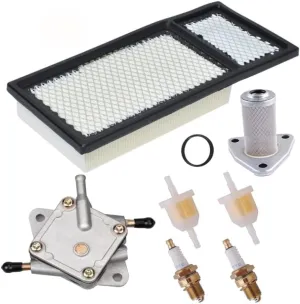 72368G01 Air Filter Golf Cart Tune Up Kit Replacement for EZGO Medalist TXT 1991-2008 295/350cc 4 Cycle Robins Motor 295cc 350cc with 72084-G01 Fuel Filter 72021-G01 Fuel Pump Spark Plug Kit