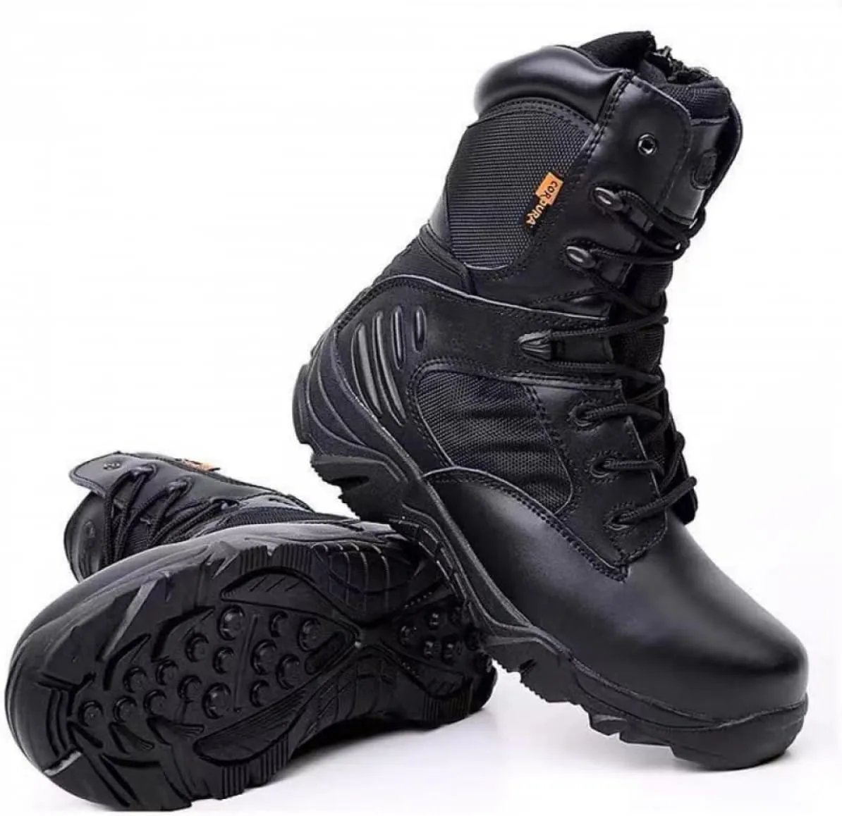 8 Inch Tactical Military Boots for Men & Women - Side Zipper Combat Work Shoes Hiking Trekking Mountaineerin Boots