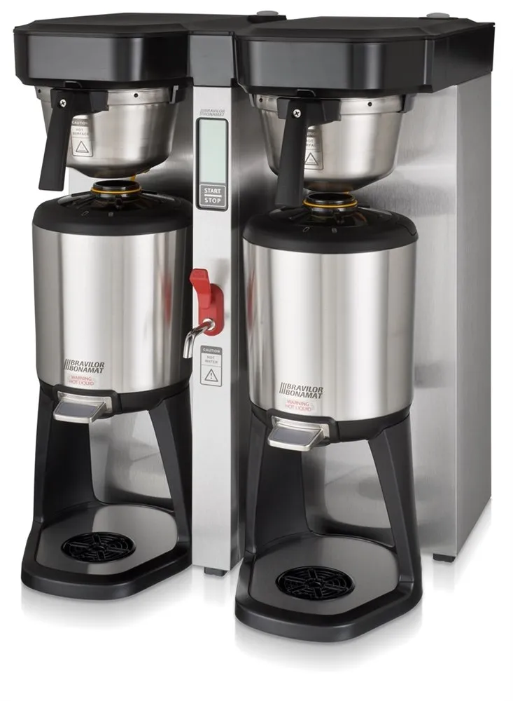 8.040.068.21004-240V Twin Tank Thermal Coffee Brewer, 1.5 gal, Stainless Steel, 240V