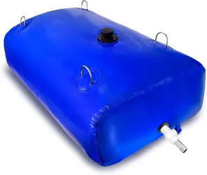 80Gal Portable Water Storage Bladder, Foldable Large Capacity Container Water Tank, Agricultural Irrigation, Camping, Firefighting, Outdoor Household Water