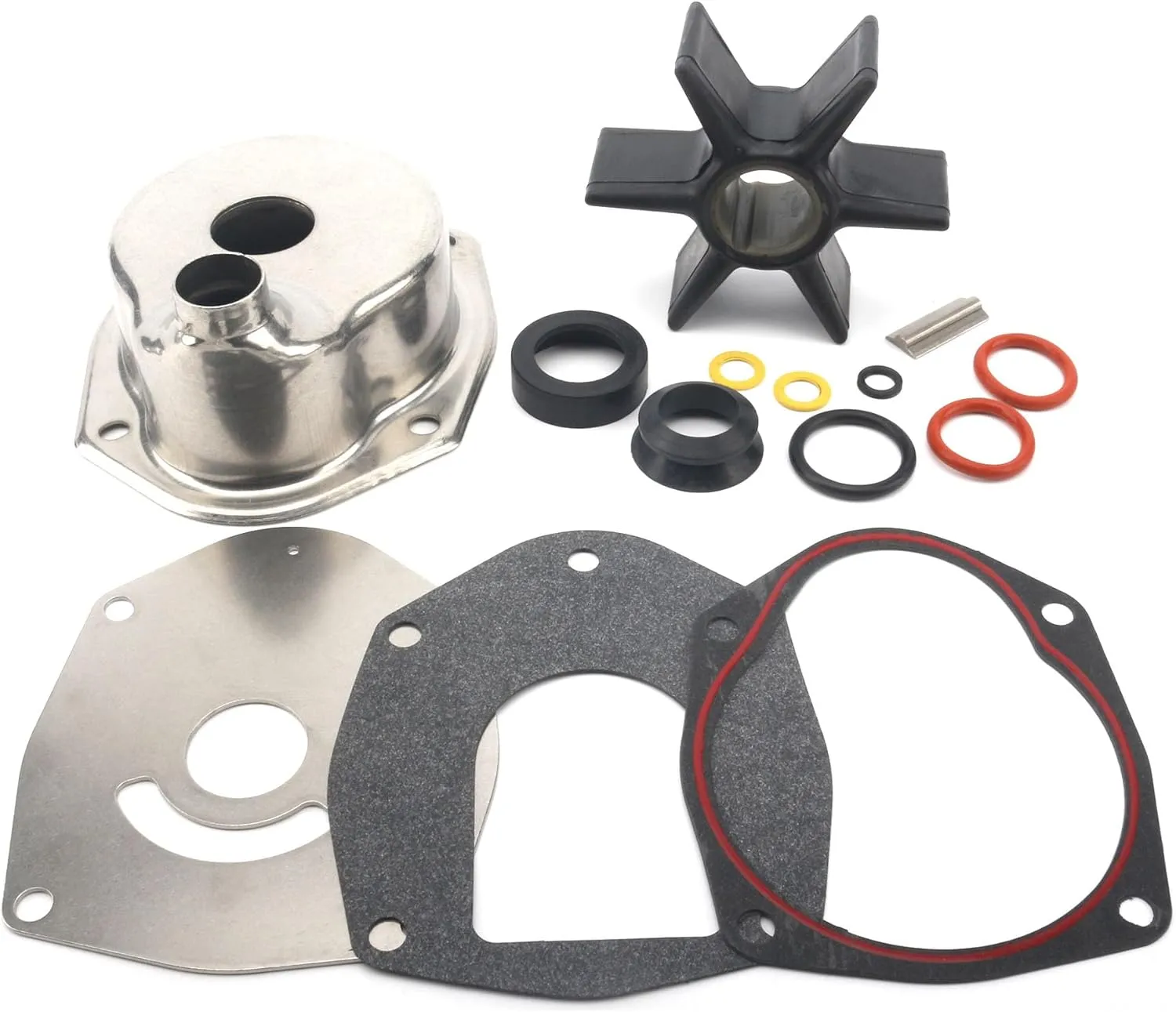 817275A5 Water Pump Impeller Kit with Housing for Mercury Marine 30-250 HP MerCruiser Alpha one Gen 2 Drives and Chrysler Force 75-120 HP Outboard Motors Sierra 18-3570