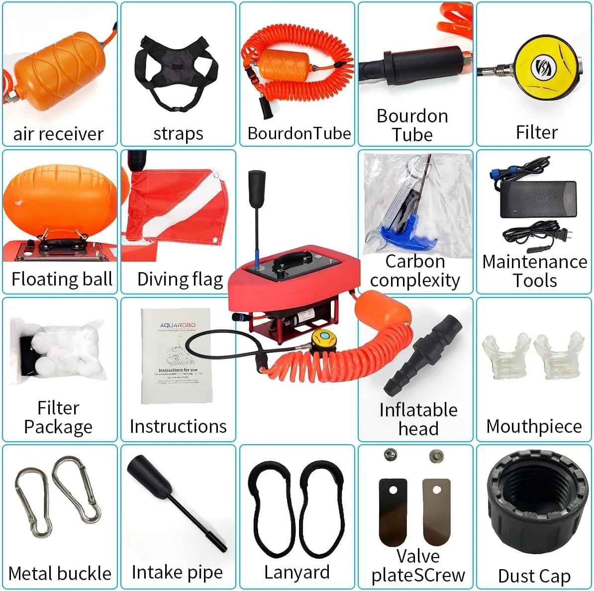 819-S6 Diving Ventilator Diving Tanks Diving System Diving Scuba Tanks,Diving Tanks Portable Rechargeable Scuba Tanks Diving Syatem,Waterproof Air Compressor