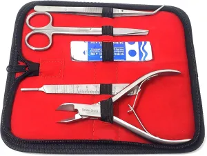 A2ZScilab - Basic Coral Propagation FRAGGING KIT, 14 Pcs Tools for Hard Soft Freshwater Reef, Stainless Steel - Coral Cutter Knife,Scissors and Tongs for Aquatic Plants,Coral Fragmenting Trim Cleaning