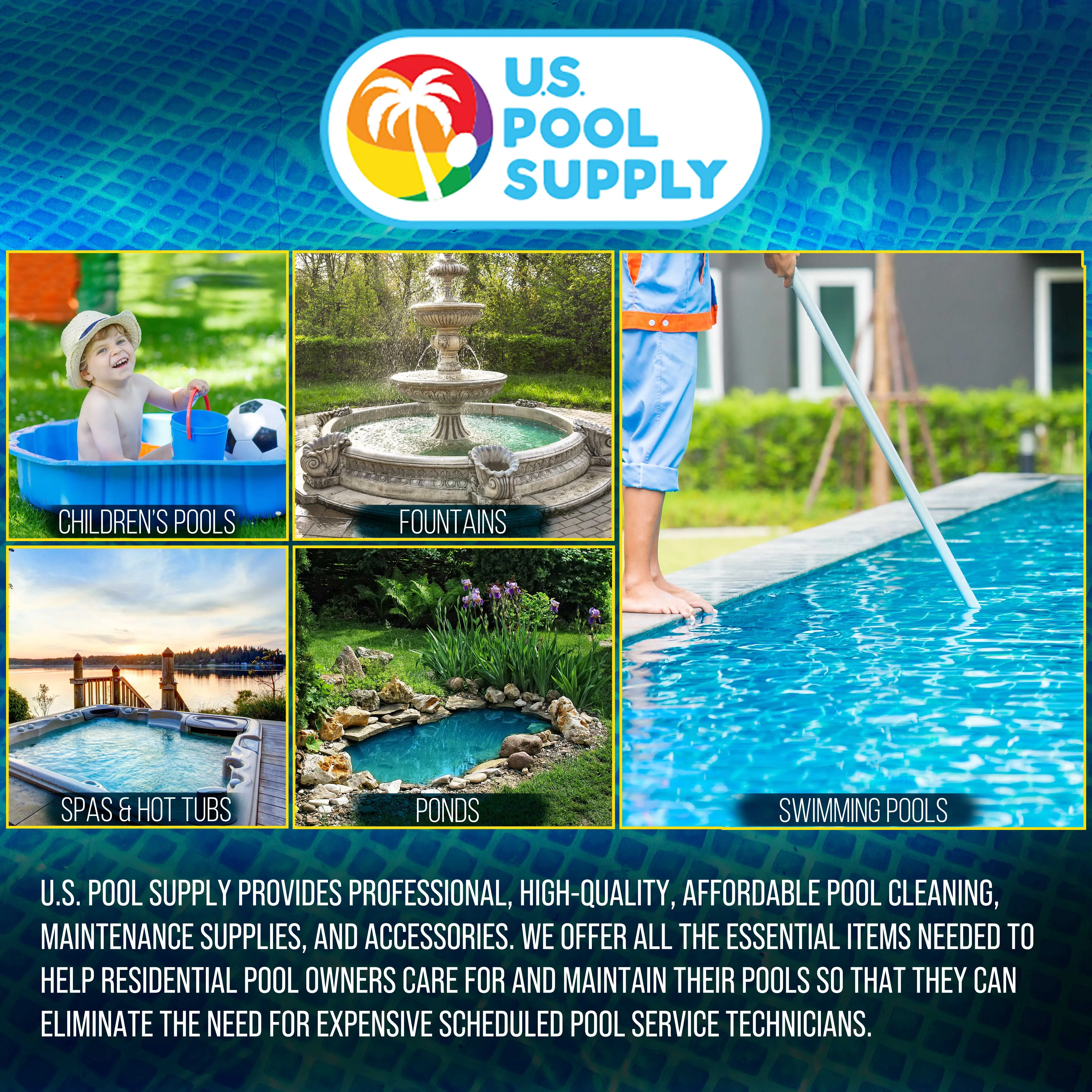 Above Ground Pool Hose Replacement 1.5" Diameter x 40" Long, Pack of 2 - Compatible with Intex Pool Filter Pump Hoses, Sand Filters, Saltwater Systems with 1,500 to 2,500 GPH