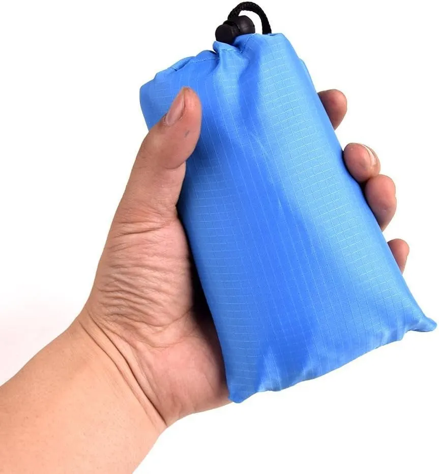 acazmpar ultralight waterproof tent footprint tarp (blue)