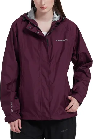 Acmelogy Rain Jacket 100% Waterproof, Breathable, Taped Seam, 10000mm/3000gm, YKK Zippers