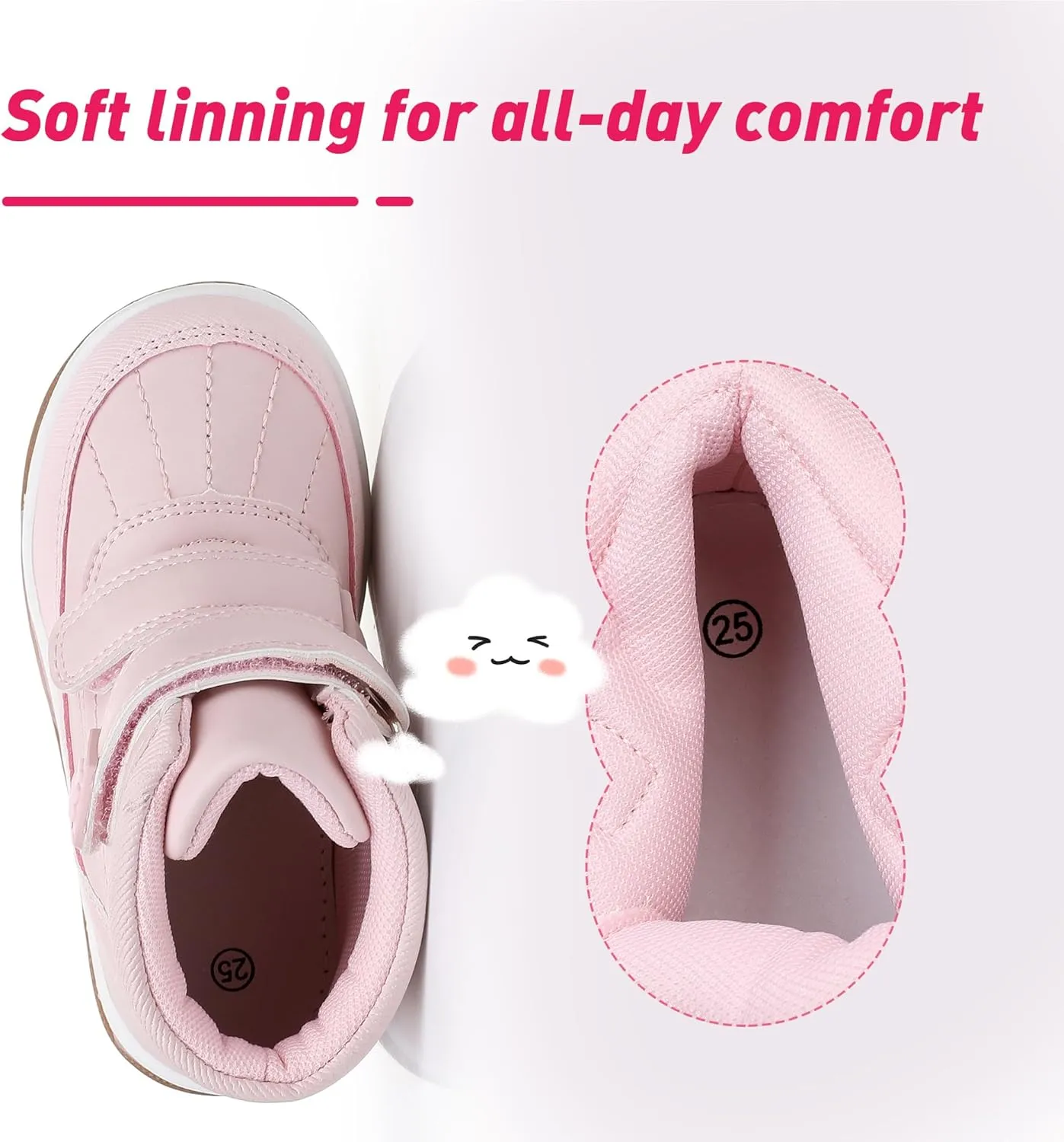 Ahannie Boys Girls Boots Toddler Kids Fall Winter Boots Water Resistant Outdoor Ankle Shoes(Toddler/Littler Kid)