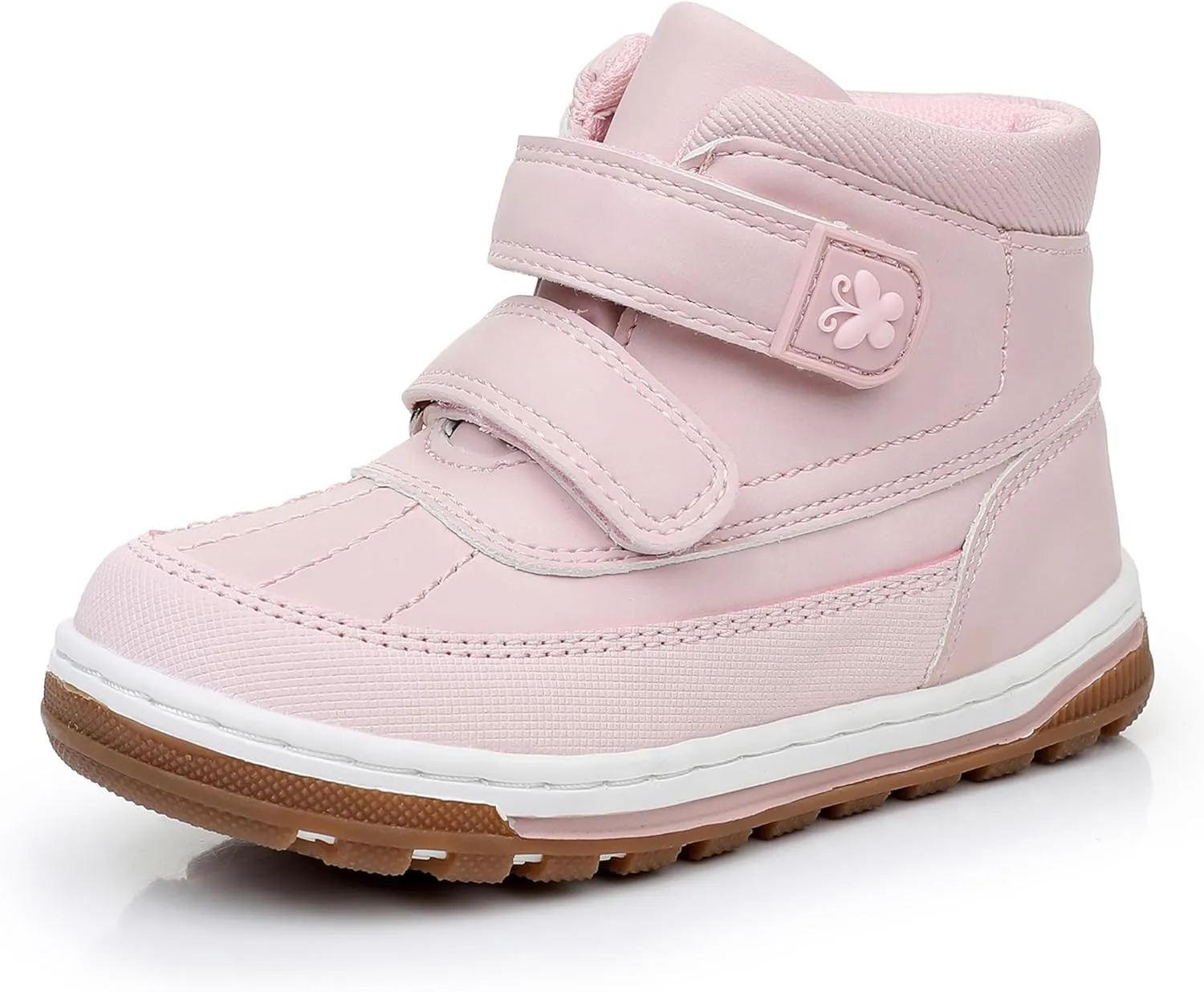 Ahannie Boys Girls Boots Toddler Kids Fall Winter Boots Water Resistant Outdoor Ankle Shoes(Toddler/Littler Kid)