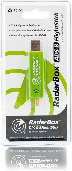 AirNav Radar FlightStick - ADS-B USB Receiver with Integrated Filter, Amplifier and ESD Protection