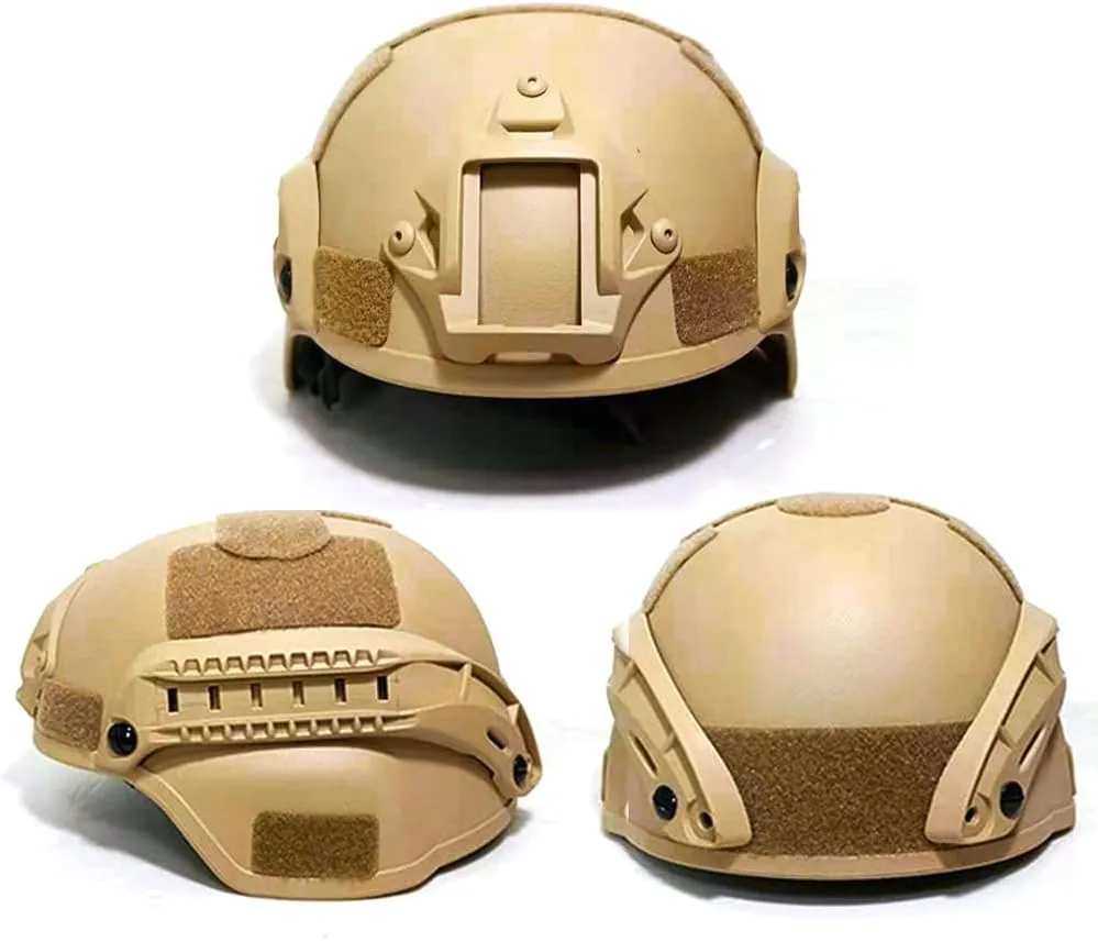 Airsoft Helmet,Black Tactical Helmet with Airsoft Accessories,Tactical Airsoft Gear