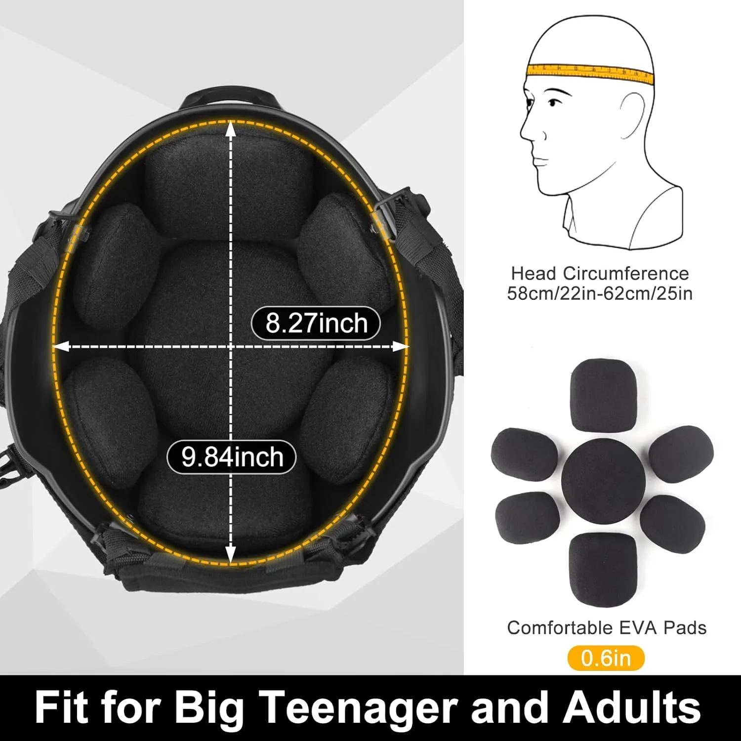 Airsoft Helmet,Black Tactical Helmet,Airsoft Mask Mesh,Elastic Balaclava Mask, Anti Fog Airsoft Goggles, Tactical Full Face Protection, Airsoft Accessories,Military Gear