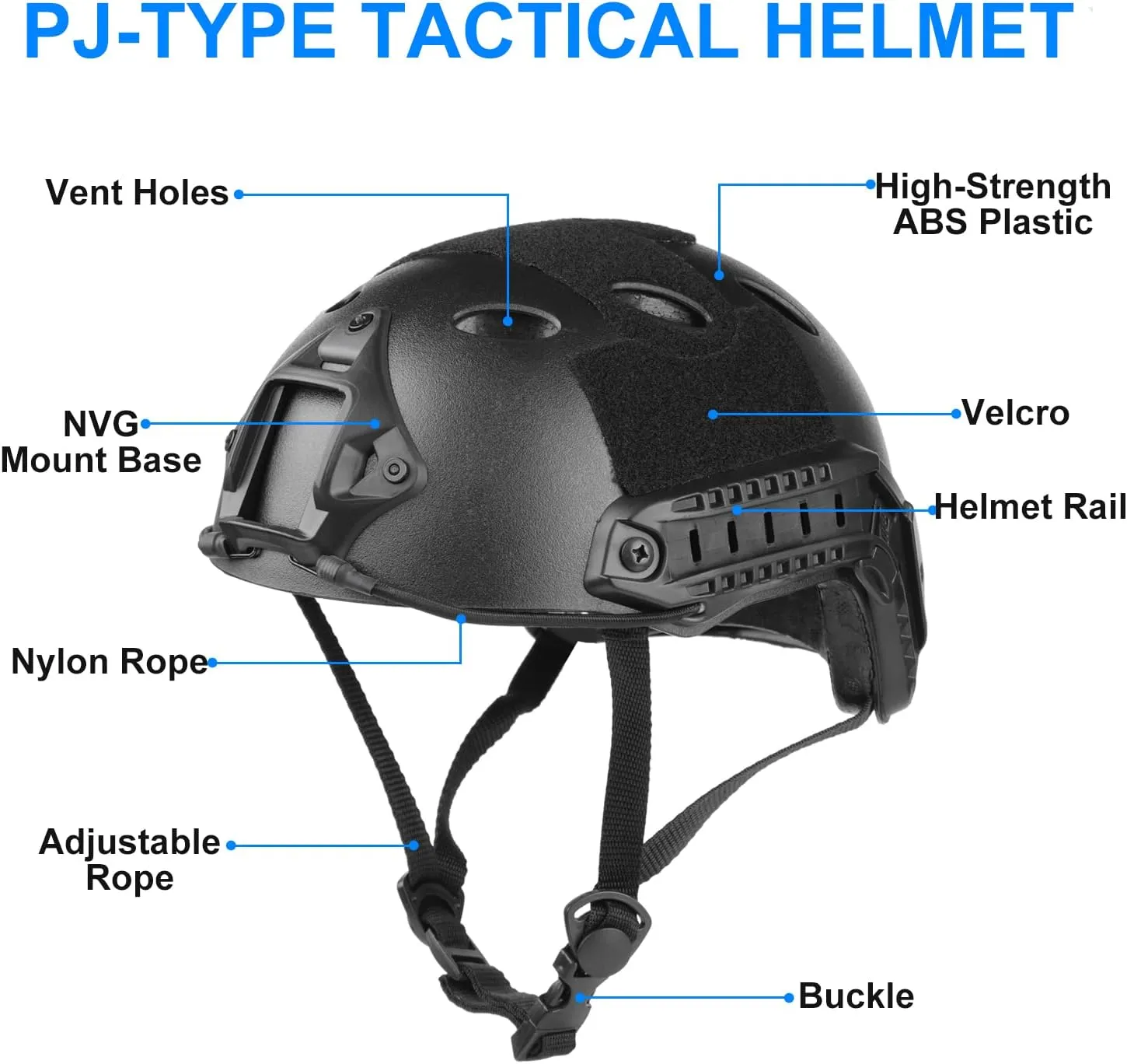 Airsoft Helmet,Black Tactical Helmet,Airsoft Mask Mesh,Elastic Balaclava Mask, Anti Fog Airsoft Goggles, Tactical Full Face Protection, Airsoft Accessories,Military Gear