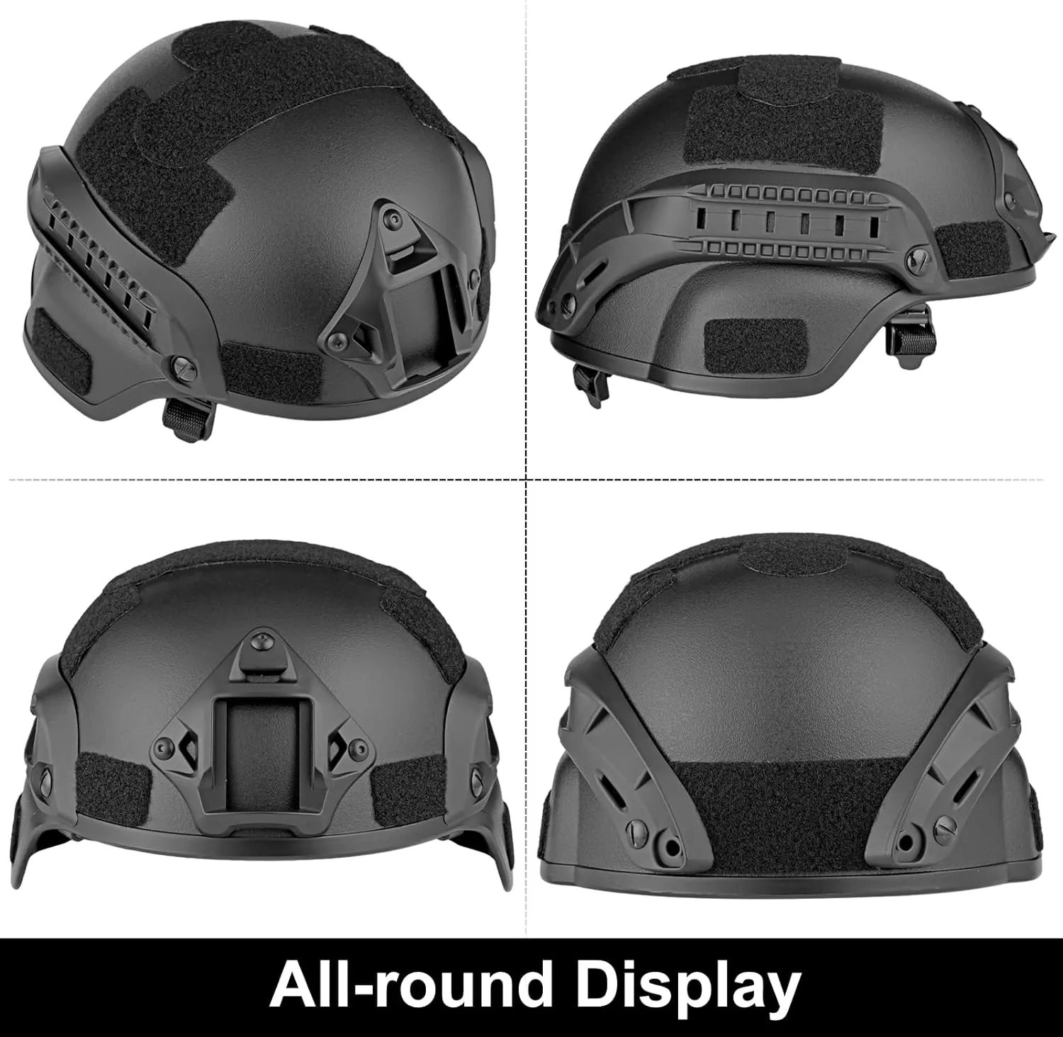 Airsoft Helmet,Black Tactical Helmet,Airsoft Mask Mesh,Elastic Balaclava Mask, Anti Fog Airsoft Goggles, Tactical Full Face Protection, Airsoft Accessories,Military Gear