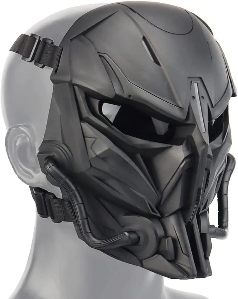Airsoft Skull Full Face Protective Mask Balaclava Mask Adjustable for Outdoor Sports CS Cosplay Tactical Skull Mask