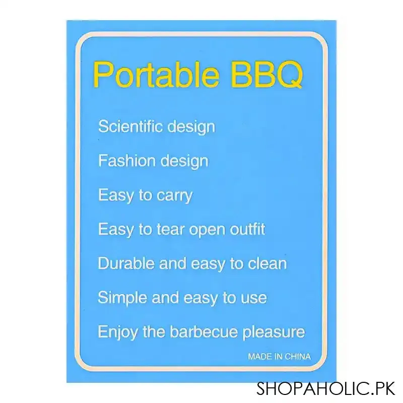 AJF Barbecue/BBQ Grill, 14.17 X 11.42 X 2.68 Inches, Portable, Easy To Carry & Clean, Ideal For Camping, TL-353
