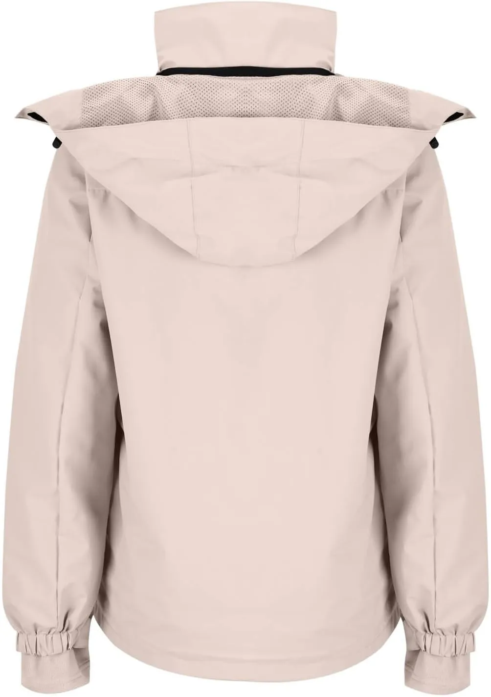 Akklian Women's Waterproof Outdoor Snowboard Breathable Ski Jacket Winter Warm Fleece Lined Windbreaker Zip Up Hooded Jacket